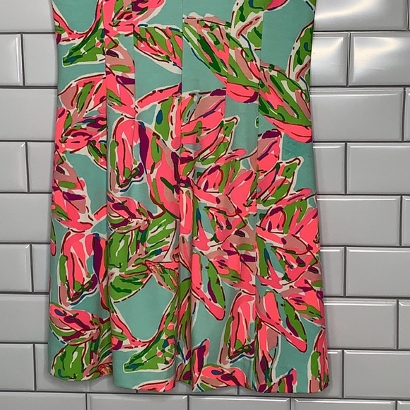Lilly Pulitzer Flare Dress Size Small Floral - Picture 3 of 5